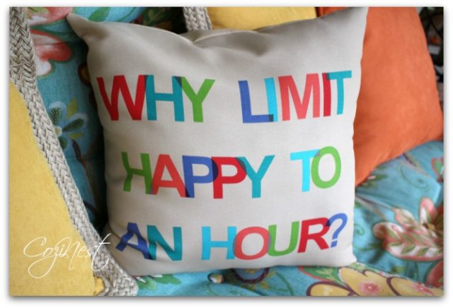 Happy Hour Pillow