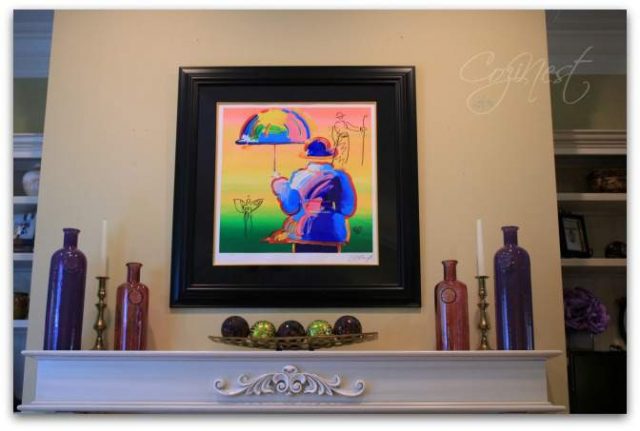 Peter Max over the Mantel