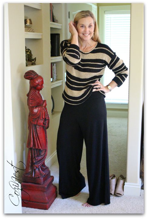 Yoga Pants and Loose Knit Sweaters - cozinest